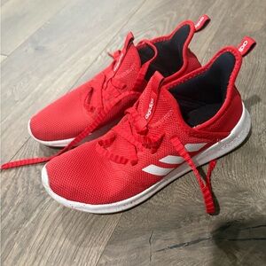 Adidas women’s Red and White Sneakers